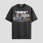 Playera urbana de anime y gaming ExtraLife MX, corte Standard Fit unisex ligero y transpirable en color Deep Black y Pure White, ropa de uso diario para gym y casual.