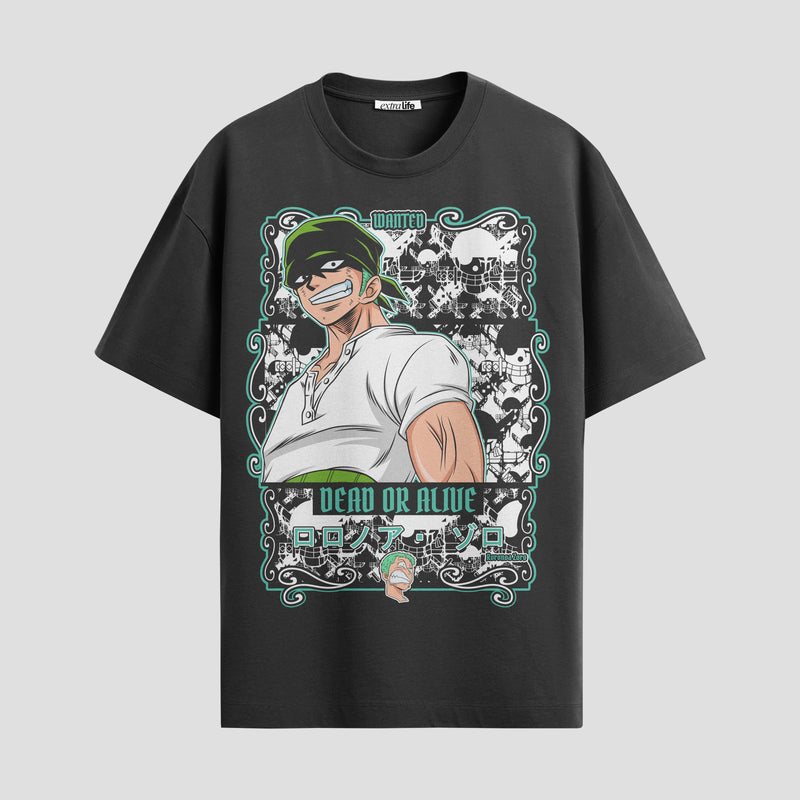 Playera urbana de anime y gaming ExtraLife MX, corte Standard Fit unisex ligero y transpirable en color Deep Black y Pure White, ropa de uso diario para gym y casual.