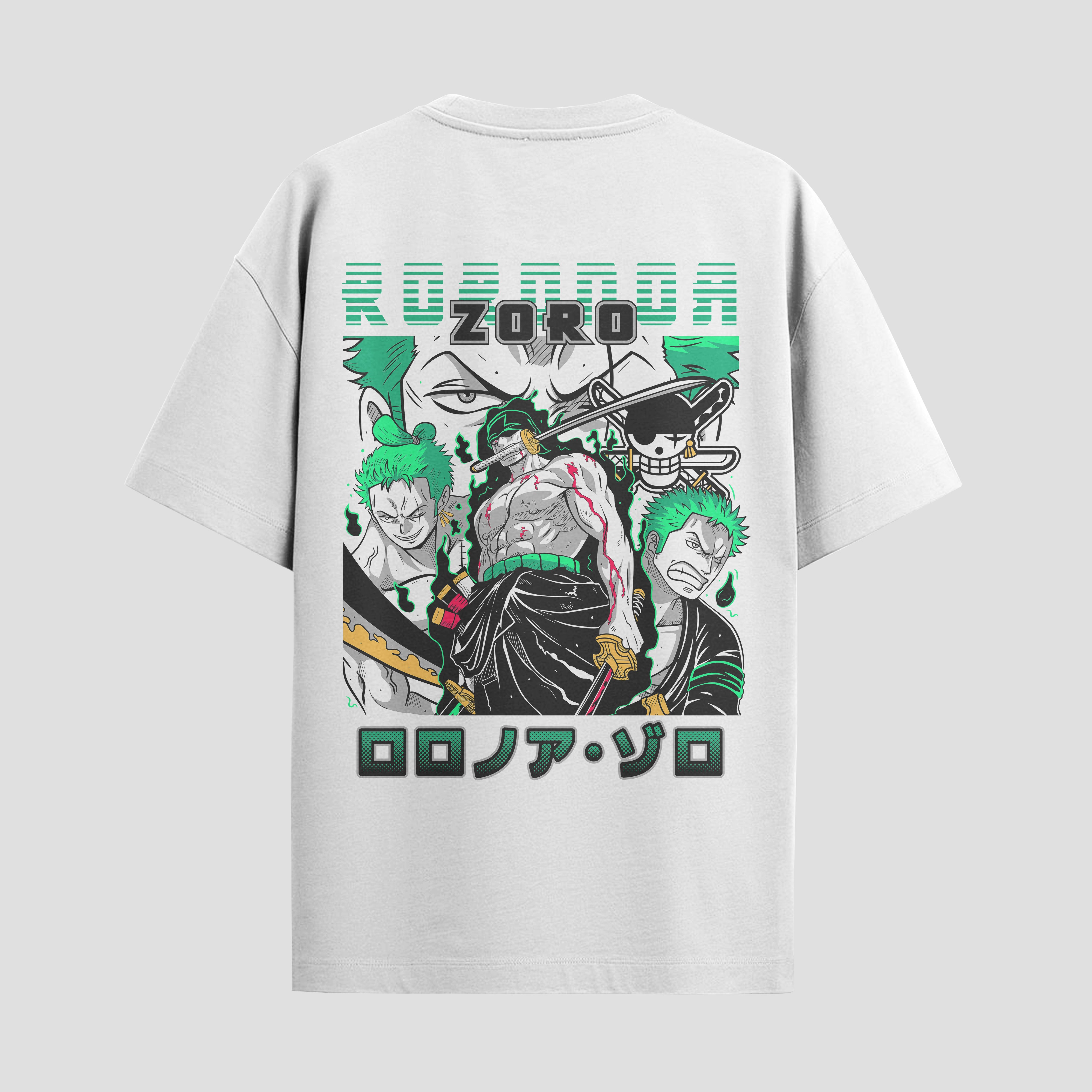 Playera urbana de anime y gaming ExtraLife MX, corte Standard Fit unisex ligero y transpirable en color Deep Black y Pure White, ropa de uso diario para gym y casual.