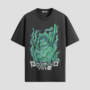 Playera urbana de anime y gaming ExtraLife MX, corte Standard Fit unisex ligero y transpirable en color Deep Black y Pure White, ropa de uso diario para gym y casual.