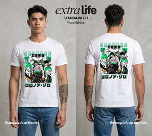 Mar de los Piratas | Espada sin Derrota #03389 - Playera Standard Fit | Pure White - Foto en modelo