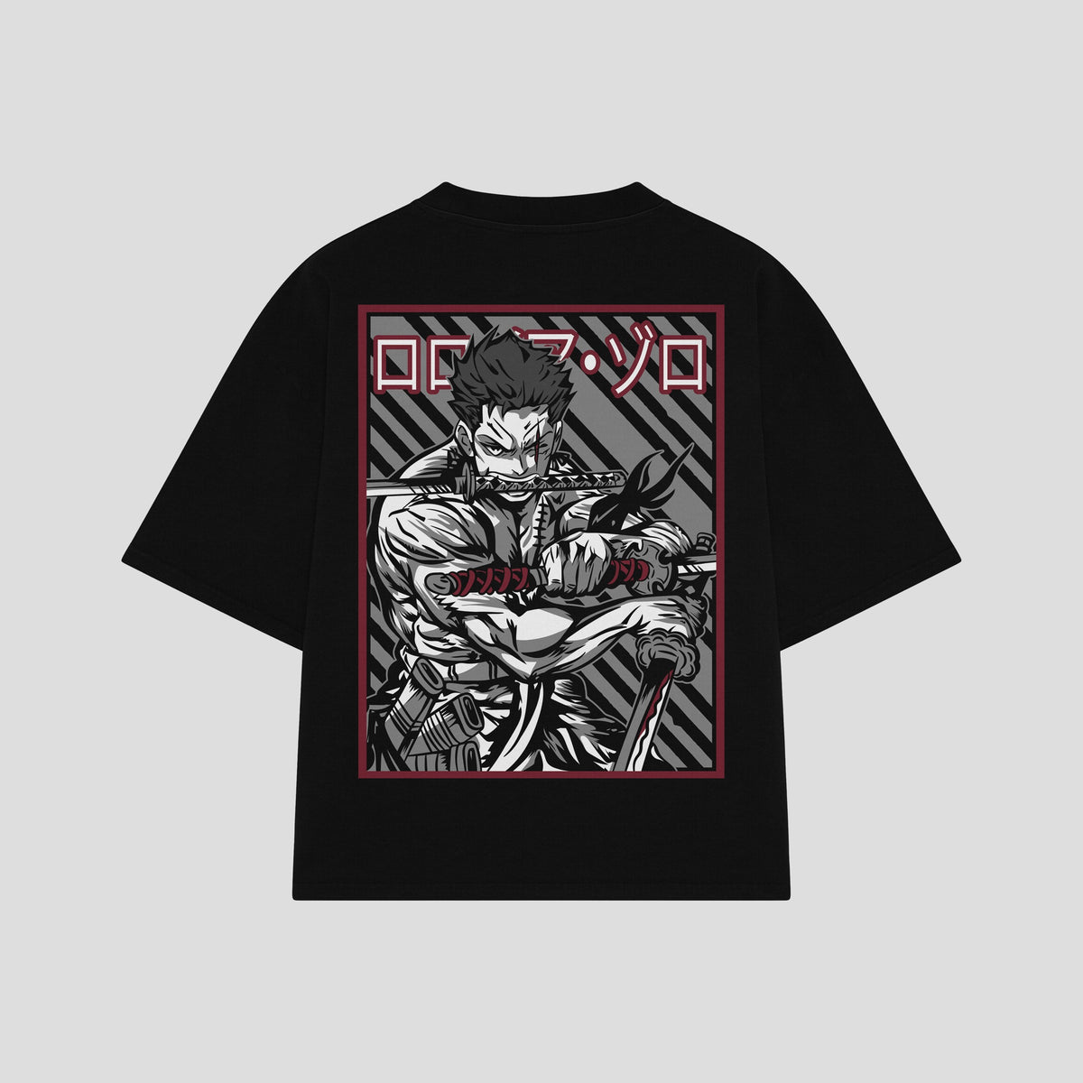 Playera streetwear premium de anime y gaming ExtraLife MX, corte oversized drop shoulder ligero y fresco en color Deep Black y Off-White, moda urbana mexicana de culto.