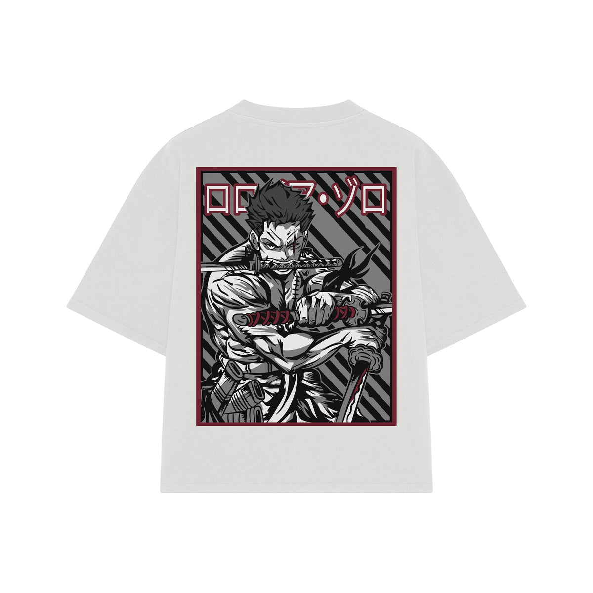 Playera streetwear premium de anime y gaming ExtraLife MX, corte oversized drop shoulder ligero y fresco en color Deep Black y Off-White, moda urbana mexicana de culto.