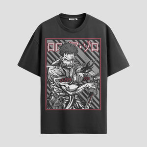 Playera urbana de anime y gaming ExtraLife MX, corte Standard Fit unisex ligero y transpirable en color Deep Black y Pure White, ropa de uso diario para gym y casual.