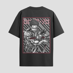 Playera urbana de anime y gaming ExtraLife MX, corte Standard Fit unisex ligero y transpirable en color Deep Black y Pure White, ropa de uso diario para gym y casual.