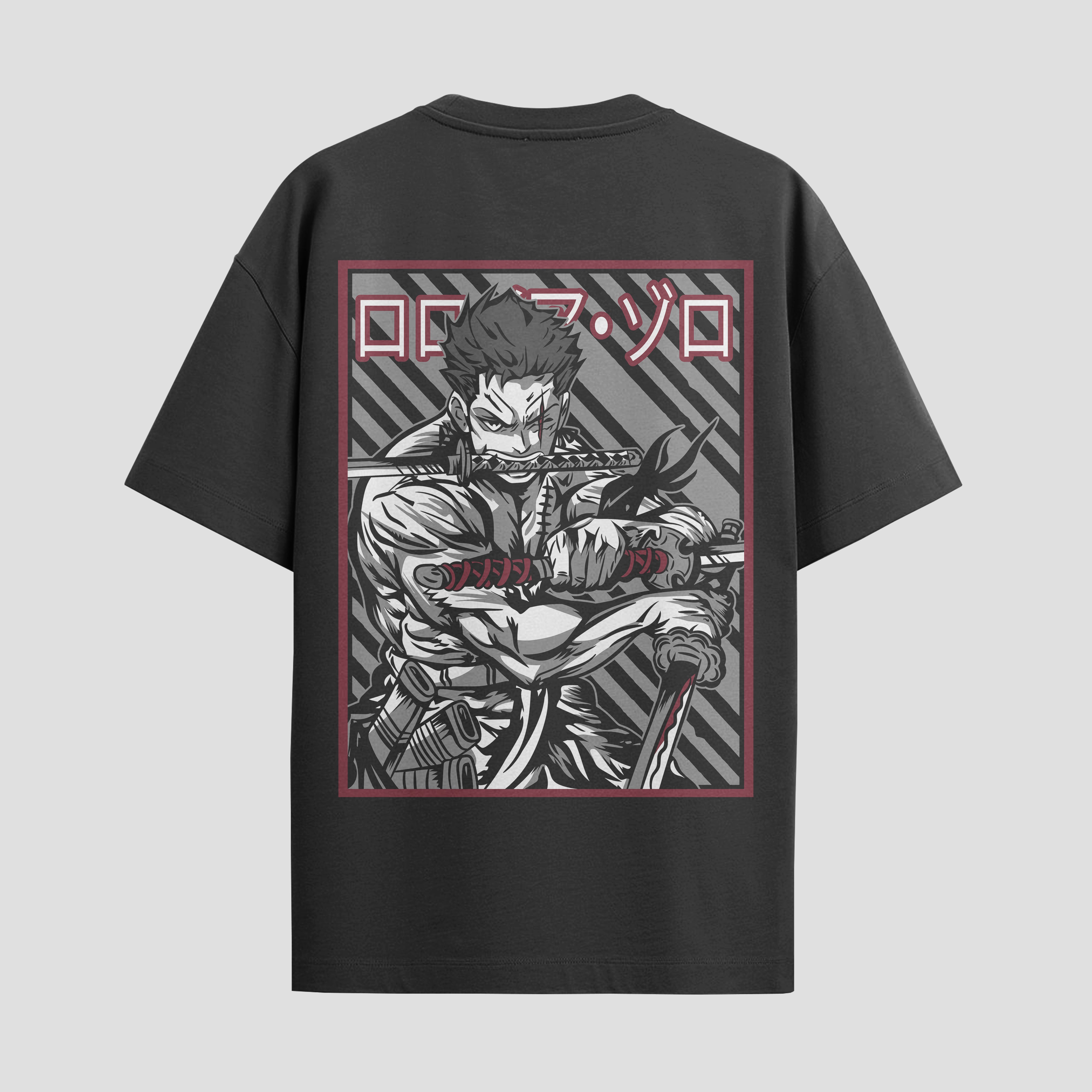 Playera urbana de anime y gaming ExtraLife MX, corte Standard Fit unisex ligero y transpirable en color Deep Black y Pure White, ropa de uso diario para gym y casual.