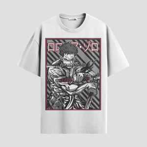 Playera urbana de anime y gaming ExtraLife MX, corte Standard Fit unisex ligero y transpirable en color Deep Black y Pure White, ropa de uso diario para gym y casual.