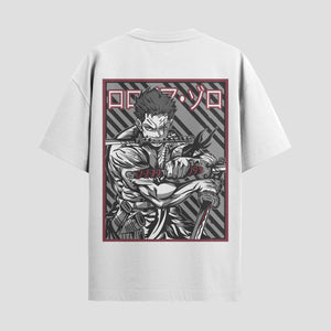 Playera urbana de anime y gaming ExtraLife MX, corte Standard Fit unisex ligero y transpirable en color Deep Black y Pure White, ropa de uso diario para gym y casual.