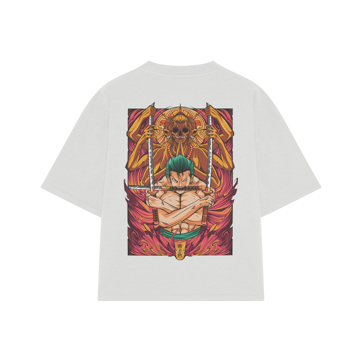 Playera streetwear premium de anime y gaming ExtraLife MX, corte oversized drop shoulder ligero y fresco en color Deep Black y Off-White, moda urbana mexicana de culto.