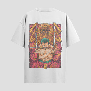 Playera urbana de anime y gaming ExtraLife MX, corte Standard Fit unisex ligero y transpirable en color Deep Black y Pure White, ropa de uso diario para gym y casual.