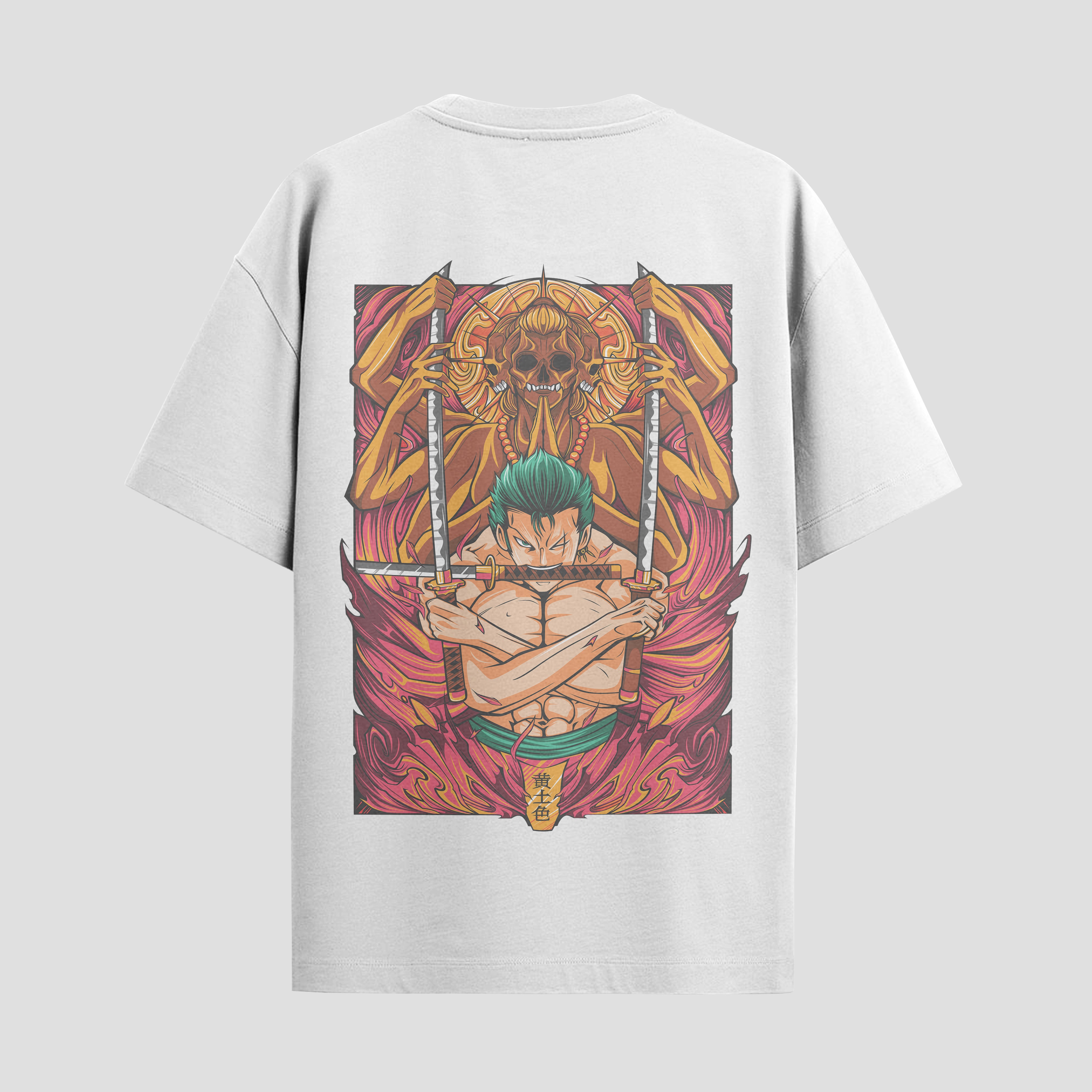 Playera urbana de anime y gaming ExtraLife MX, corte Standard Fit unisex ligero y transpirable en color Deep Black y Pure White, ropa de uso diario para gym y casual.