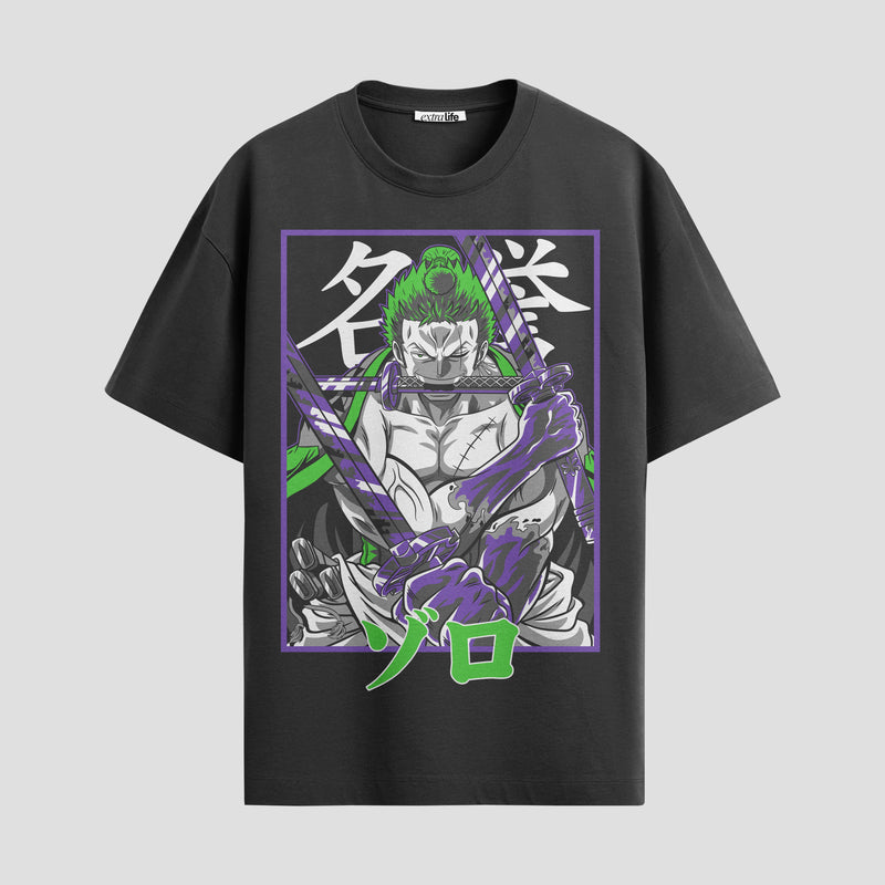 Playera urbana de anime y gaming ExtraLife MX, corte Standard Fit unisex ligero y transpirable en color Deep Black y Pure White, ropa de uso diario para gym y casual.