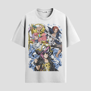 Playera urbana de anime y gaming ExtraLife MX, corte Standard Fit unisex ligero y transpirable en color Deep Black y Pure White, ropa de uso diario para gym y casual.