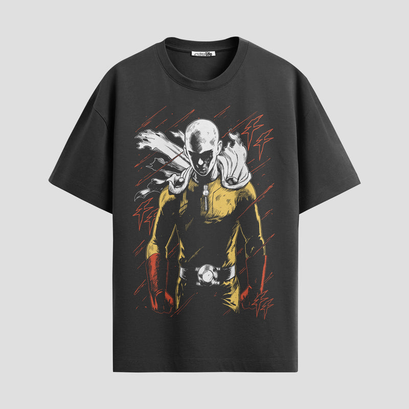 Playera urbana de anime y gaming ExtraLife MX, corte Standard Fit unisex ligero y transpirable en color Deep Black y Pure White, ropa de uso diario para gym y casual.