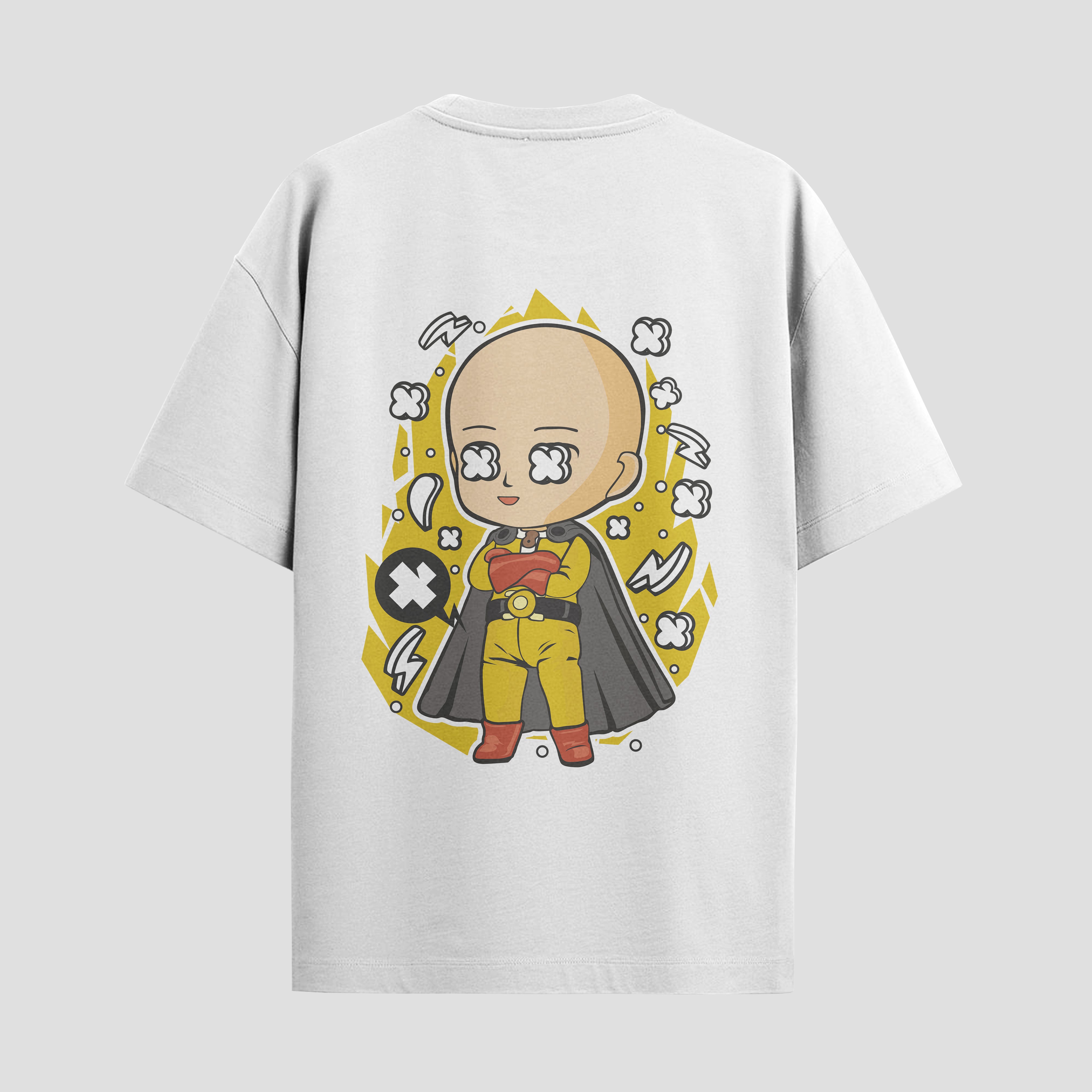 Playera urbana de anime y gaming ExtraLife MX, corte Standard Fit unisex ligero y transpirable en color Deep Black y Pure White, ropa de uso diario para gym y casual.