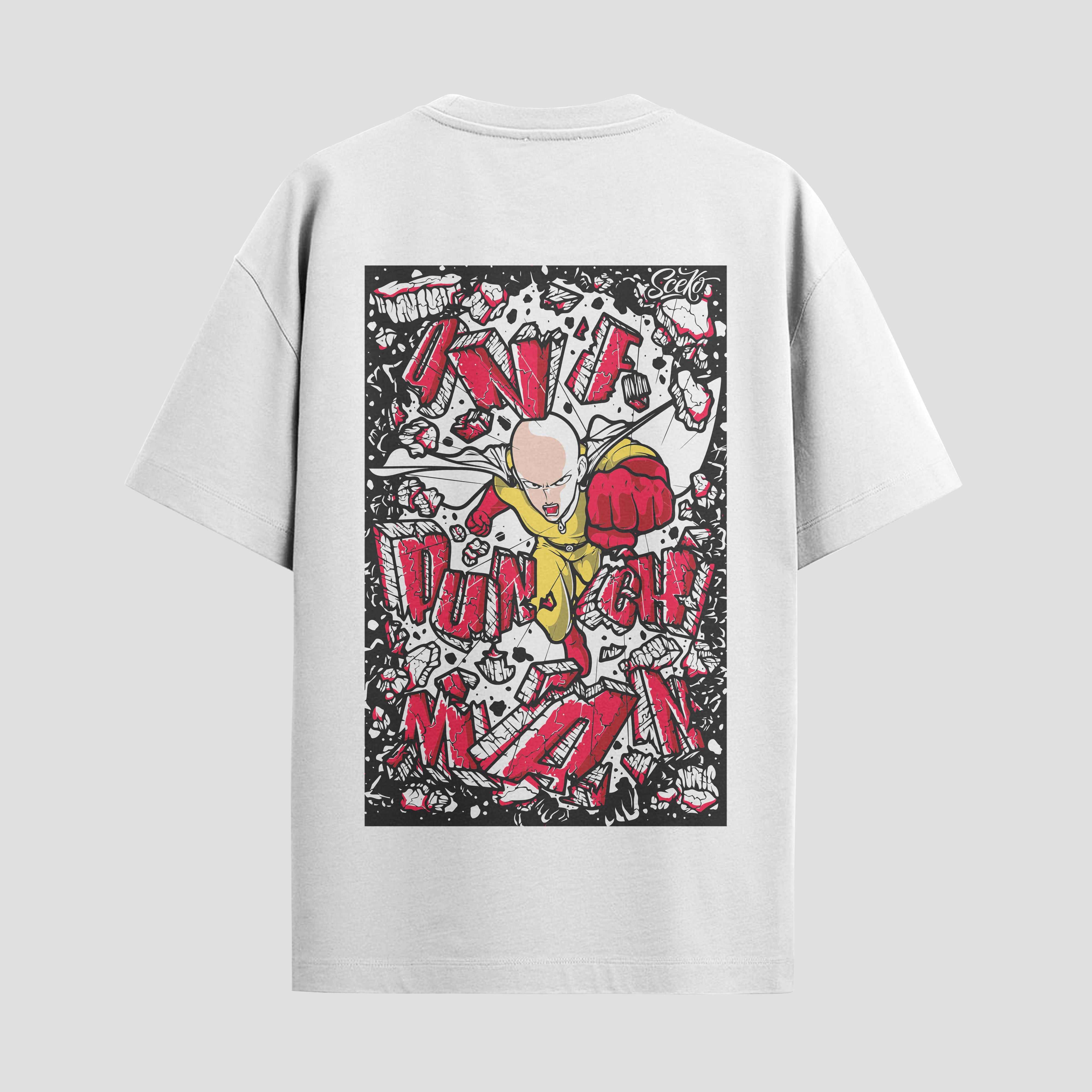 Playera urbana de anime y gaming ExtraLife MX, corte Standard Fit unisex ligero y transpirable en color Deep Black y Pure White, ropa de uso diario para gym y casual.