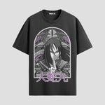 Playera urbana de anime y gaming ExtraLife MX, corte Standard Fit unisex ligero y transpirable en color Deep Black y Pure White, ropa de uso diario para gym y casual.