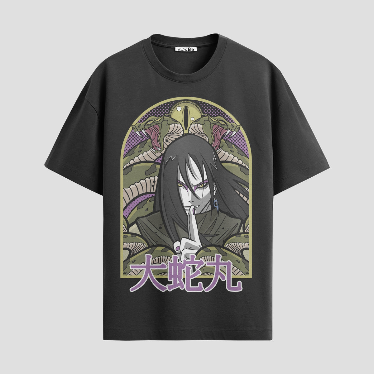 Playera urbana de anime y gaming ExtraLife MX, corte Classic Premium unisex ligero y transpirable en color Deep Black y Pure White, ropa de uso diario para gym y casual.