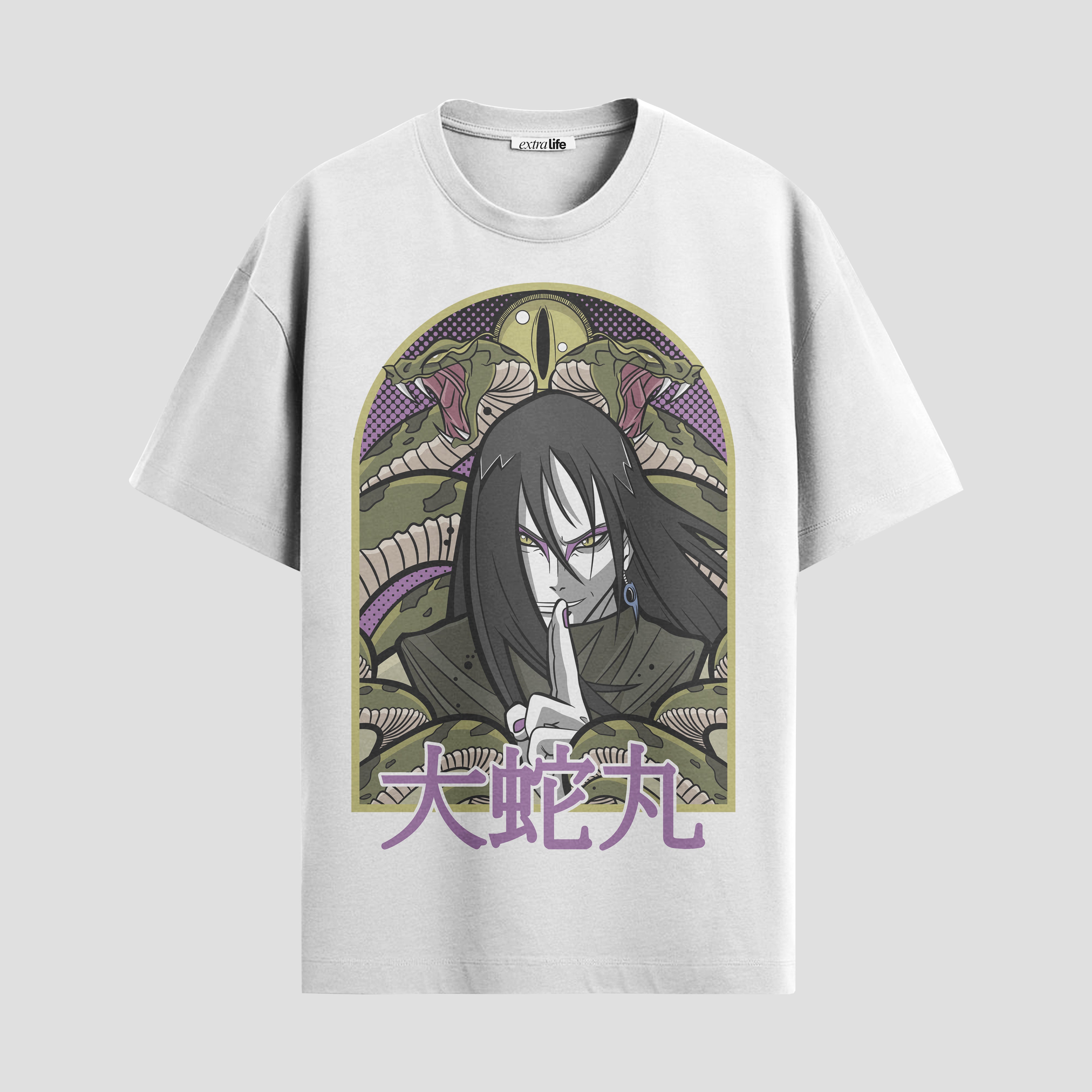 Playera urbana de anime y gaming ExtraLife MX, corte Standard Fit unisex ligero y transpirable en color Deep Black y Pure White, ropa de uso diario para gym y casual.