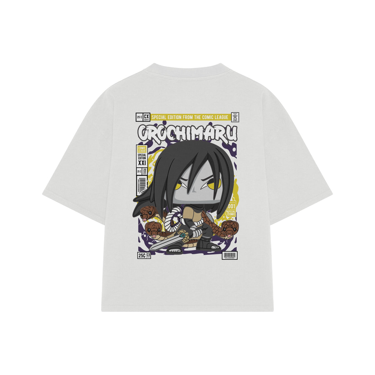 Playera streetwear premium de anime y gaming ExtraLife MX, corte oversized drop shoulder ligero y fresco en color Deep Black y Off-White, moda urbana mexicana de culto.