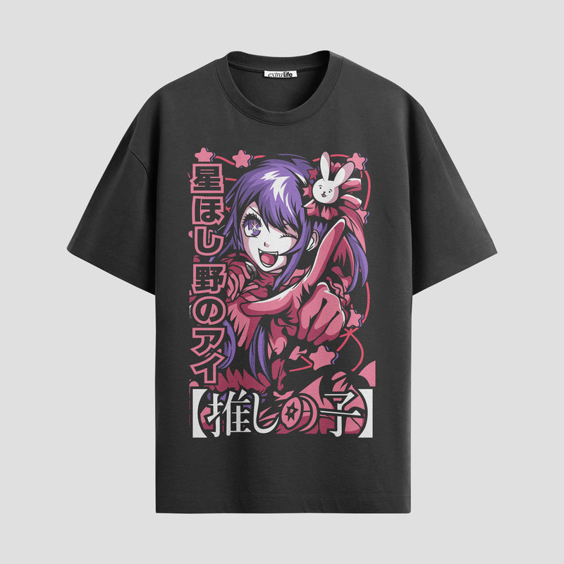 Playera urbana de anime y gaming ExtraLife MX, corte Standard Fit unisex ligero y transpirable en color Deep Black y Pure White, ropa de uso diario para gym y casual.