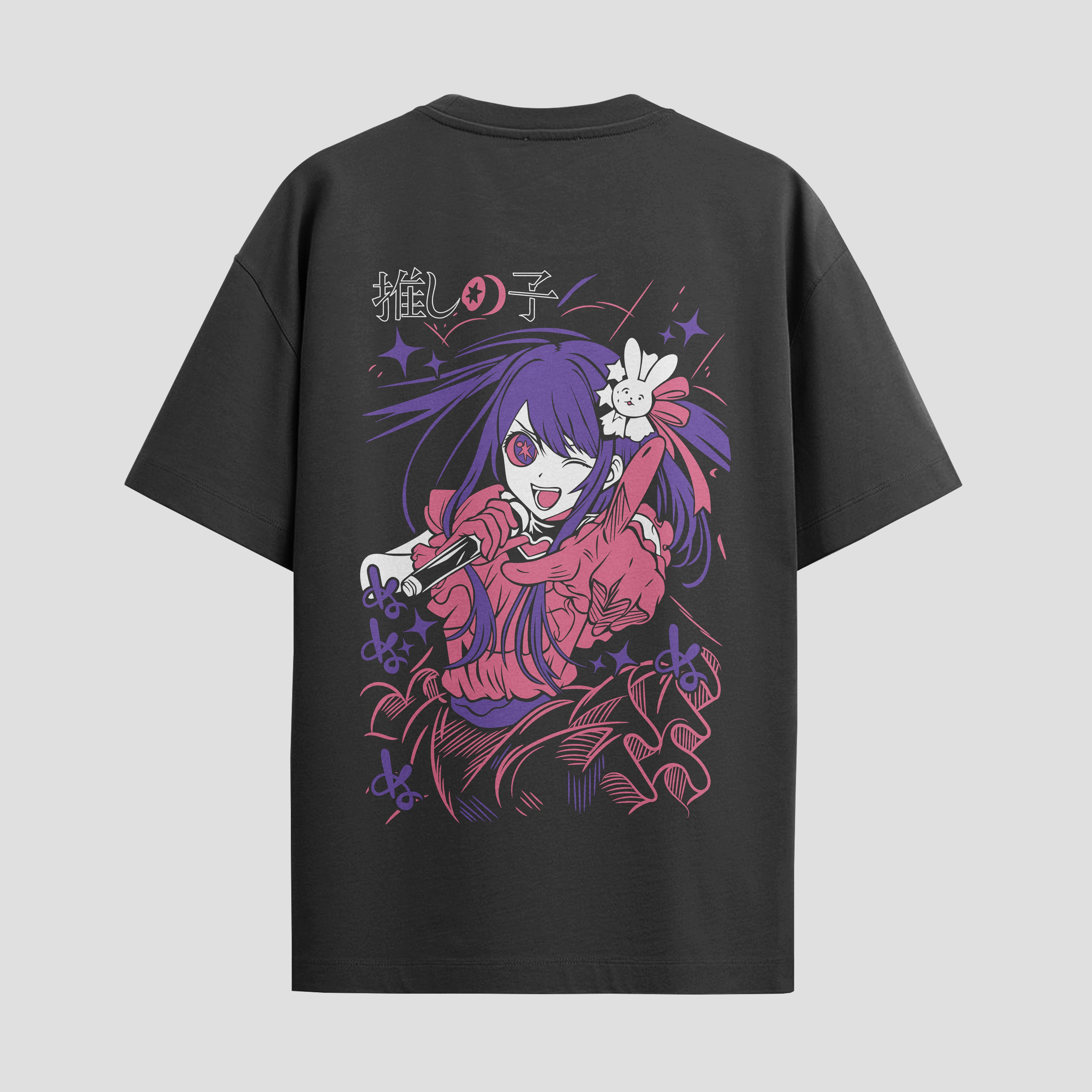 Playera urbana de anime y gaming ExtraLife MX, corte Standard Fit unisex ligero y transpirable en color Deep Black y Pure White, ropa de uso diario para gym y casual.