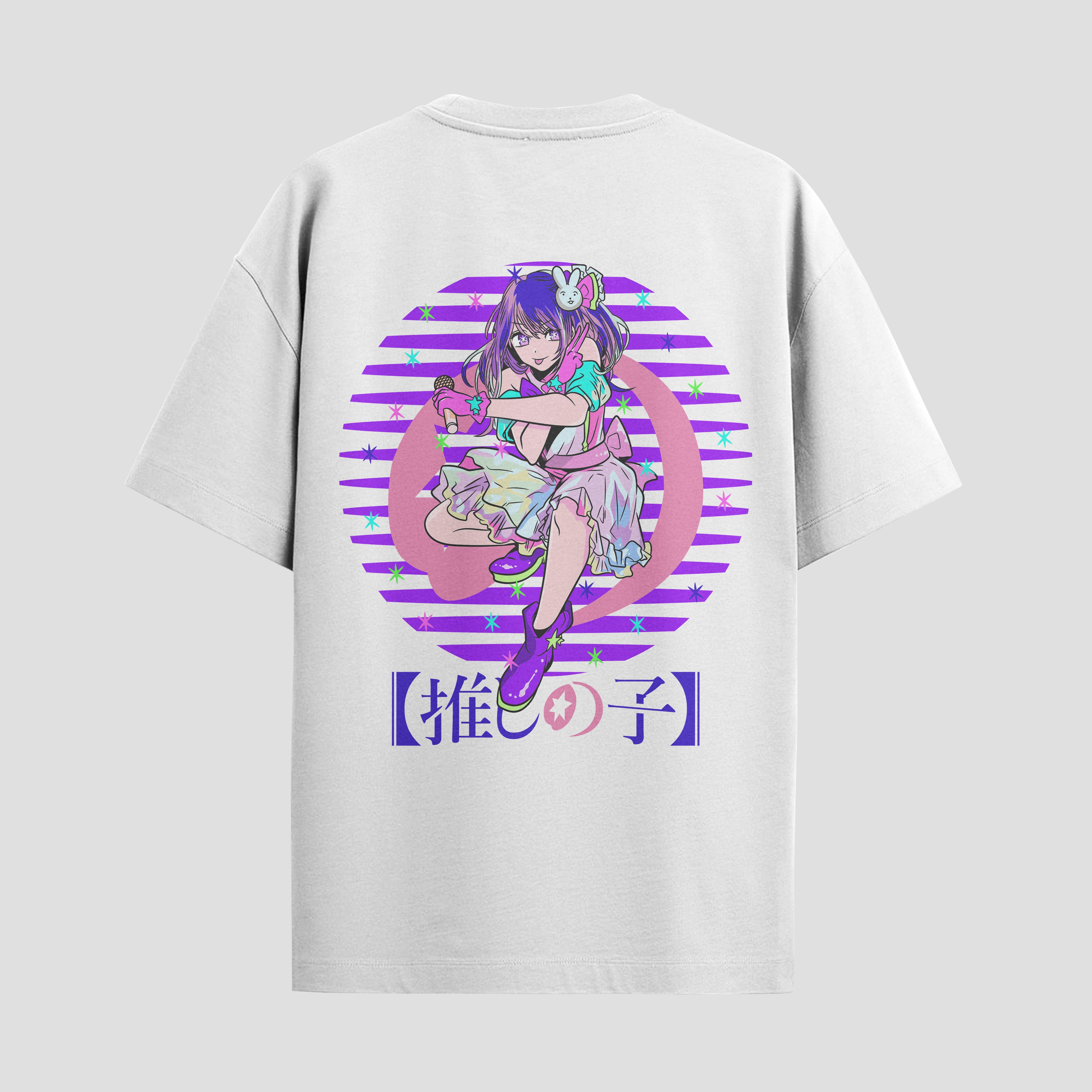 Playera urbana de anime y gaming ExtraLife MX, corte Standard Fit unisex ligero y transpirable en color Deep Black y Pure White, ropa de uso diario para gym y casual.