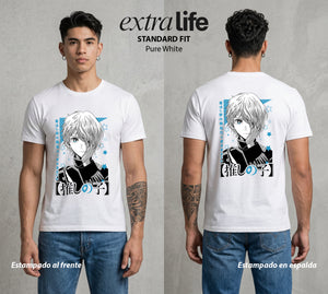 La Industria del Idolo | La Diosa Inutil #03428 - Playera Standard Fit | Pure White - Foto en modelo