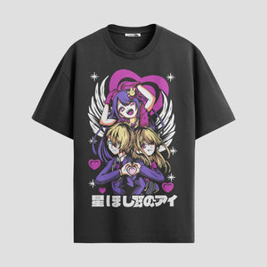 Playera urbana de anime y gaming ExtraLife MX, corte Standard Fit unisex ligero y transpirable en color Deep Black y Pure White, ropa de uso diario para gym y casual.