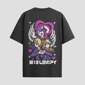 Playera urbana de anime y gaming ExtraLife MX, corte Standard Fit unisex ligero y transpirable en color Deep Black y Pure White, ropa de uso diario para gym y casual.