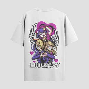 Playera urbana de anime y gaming ExtraLife MX, corte Standard Fit unisex ligero y transpirable en color Deep Black y Pure White, ropa de uso diario para gym y casual.