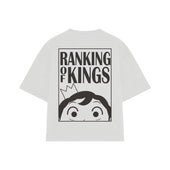 Playera streetwear premium de anime y gaming ExtraLife MX, corte oversized drop shoulder ligero y fresco en color Deep Black y Off-White, moda urbana mexicana de culto.