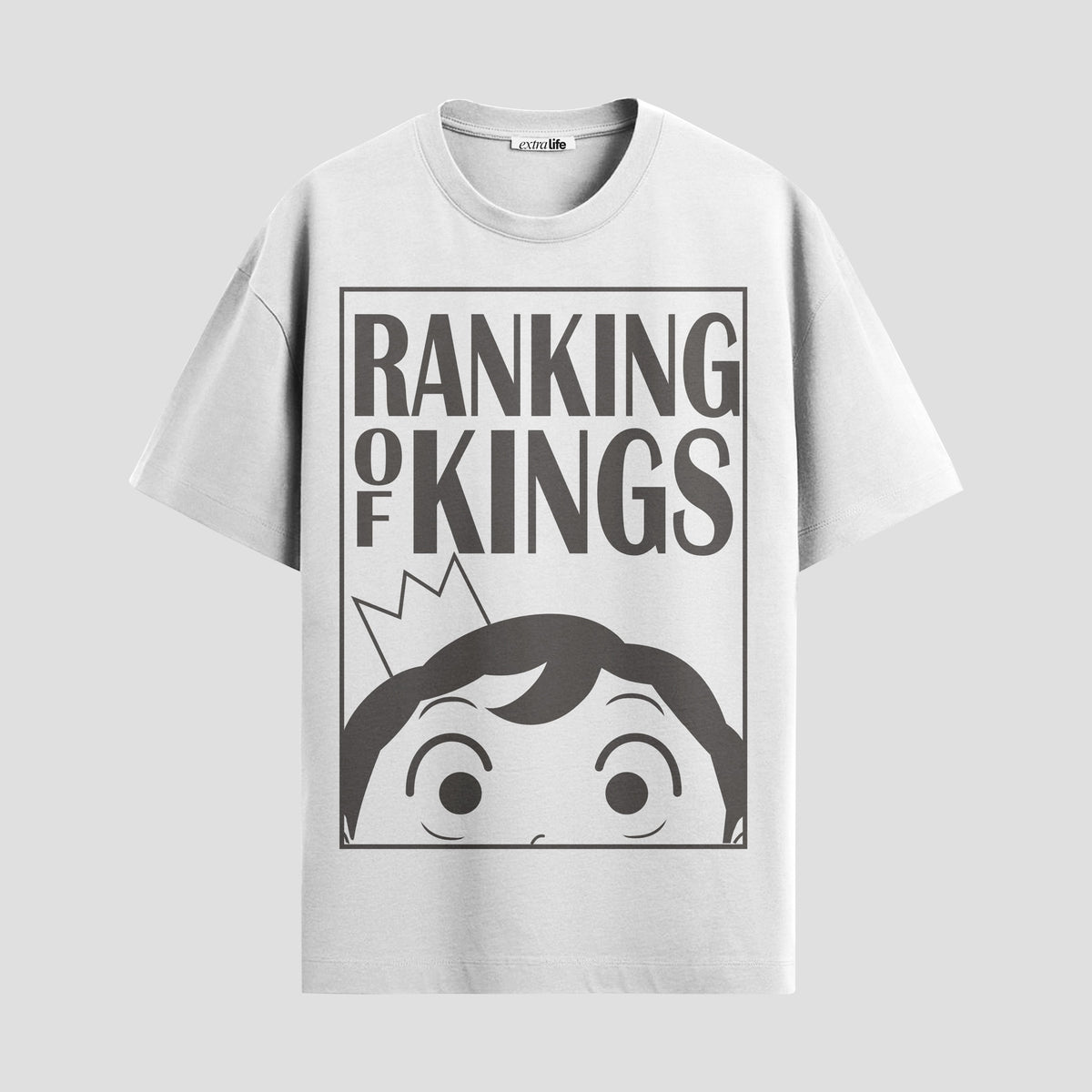 Playera urbana de anime y gaming ExtraLife MX, corte Classic Premium unisex ligero y transpirable en color Deep Black y Pure White, ropa de uso diario para gym y casual.