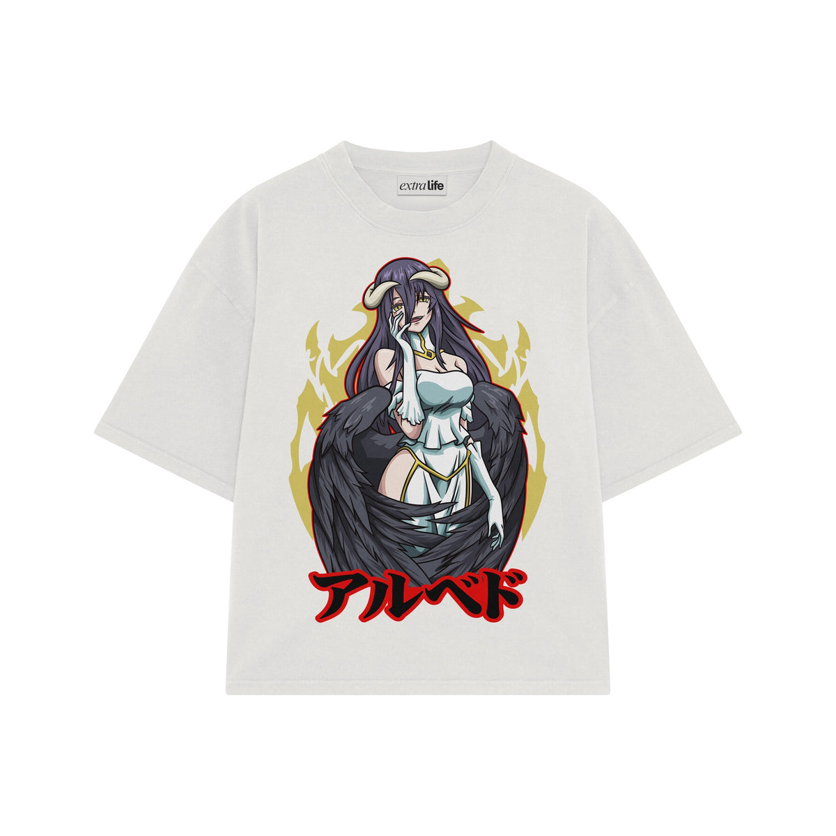 Playera streetwear premium de anime y gaming ExtraLife MX, corte oversized drop shoulder ligero y fresco en color Deep Black y Off-White, moda urbana mexicana de culto.