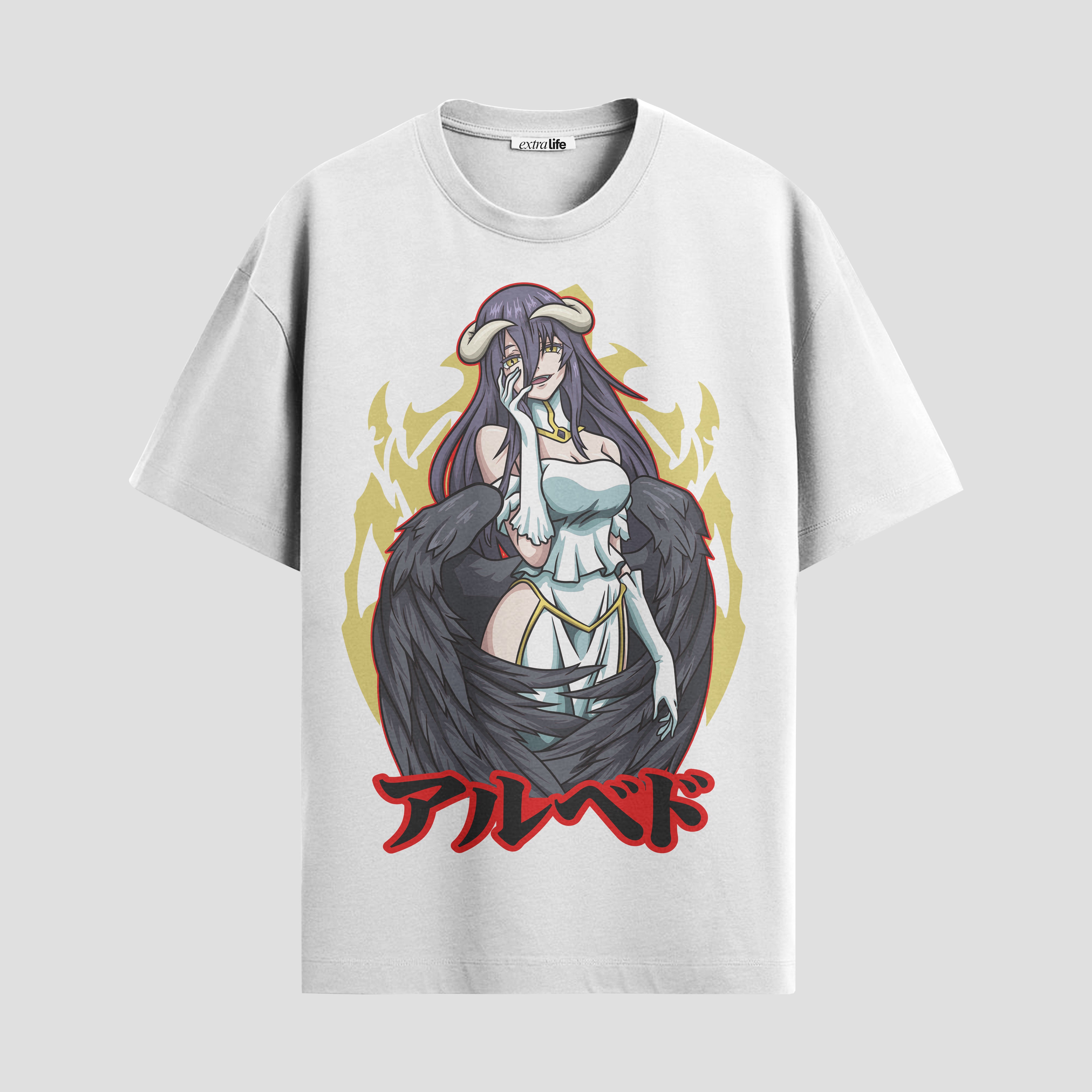 Playera urbana de anime y gaming ExtraLife MX, corte Standard Fit unisex ligero y transpirable en color Deep Black y Pure White, ropa de uso diario para gym y casual.