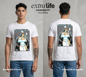 El Senor de las Mazmorras | La Guardian del Lord #03444 - Playera Standard Fit | Pure White - Foto en modelo