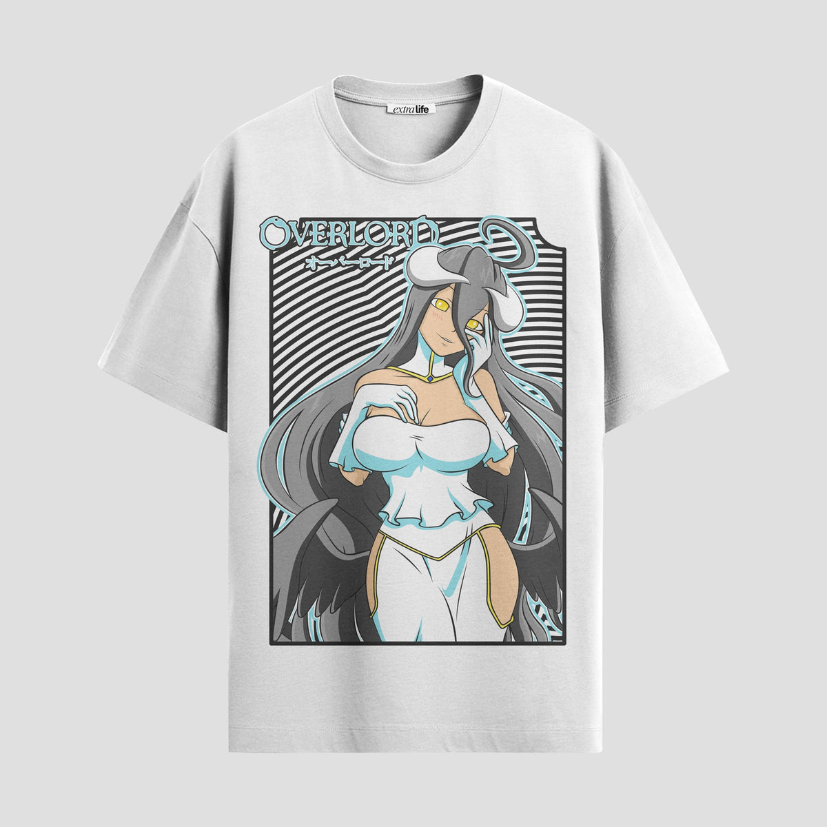 Playera urbana de anime y gaming ExtraLife MX, corte Classic Premium unisex ligero y transpirable en color Deep Black y Pure White, ropa de uso diario para gym y casual.