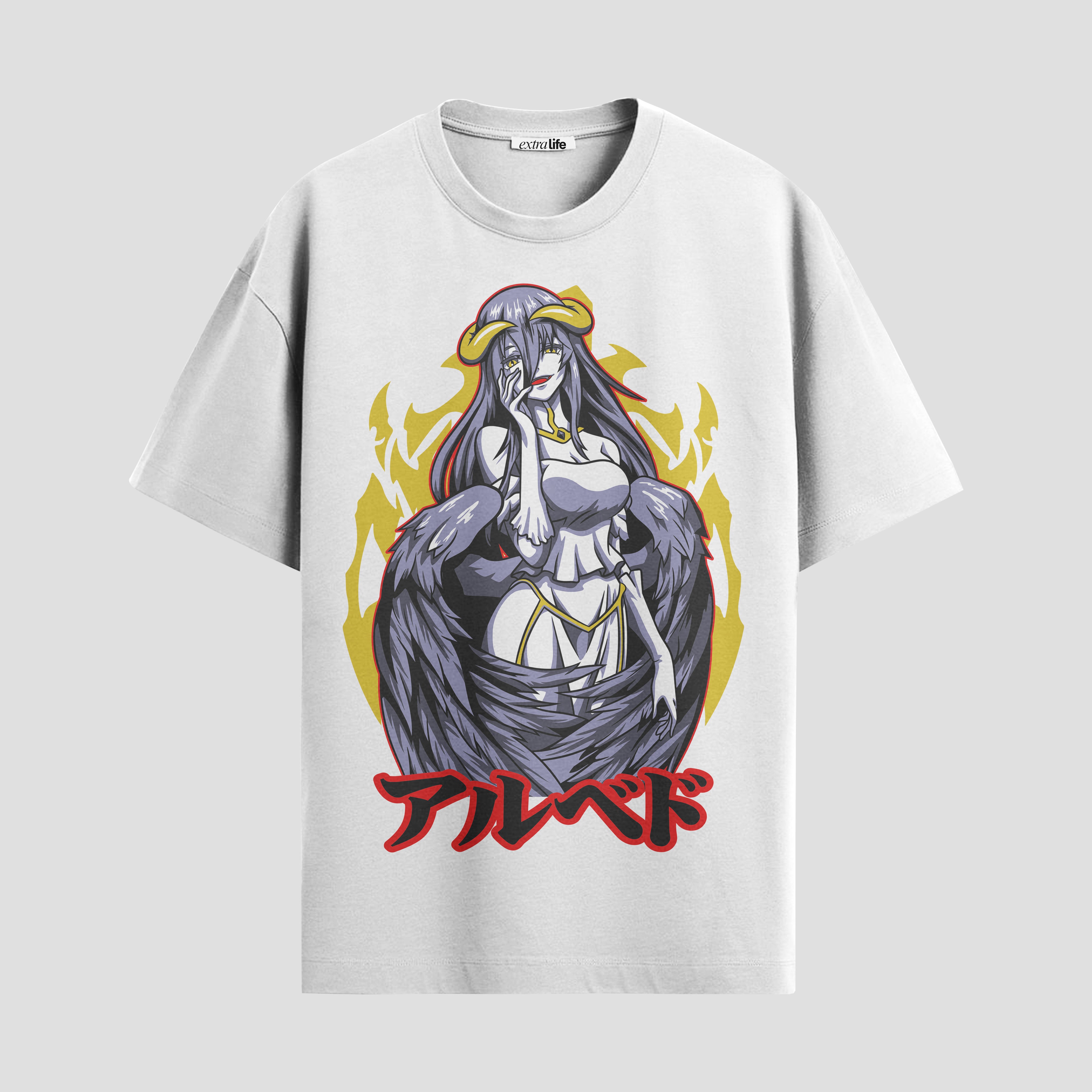 Playera urbana de anime y gaming ExtraLife MX, corte Standard Fit unisex ligero y transpirable en color Deep Black y Pure White, ropa de uso diario para gym y casual.