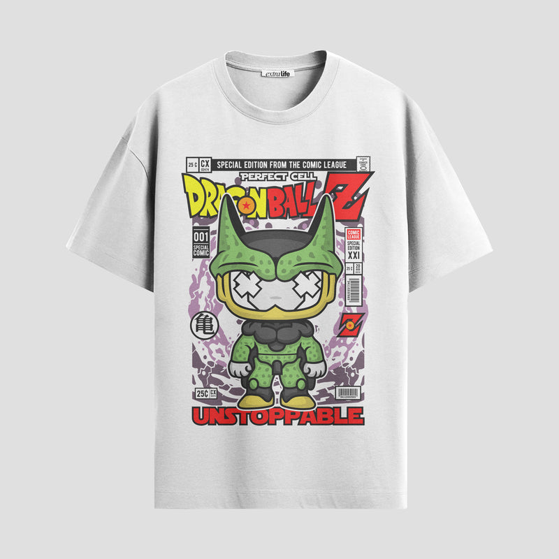 Playera urbana de anime y gaming ExtraLife MX, corte Standard Fit unisex ligero y transpirable en color Deep Black y Pure White, ropa de uso diario para gym y casual.