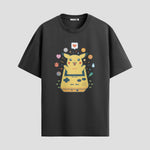 Playera urbana de anime y gaming ExtraLife MX, corte Standard Fit unisex ligero y transpirable en color Deep Black y Pure White, ropa de uso diario para gym y casual.