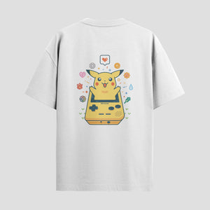 Playera urbana de anime y gaming ExtraLife MX, corte Standard Fit unisex ligero y transpirable en color Deep Black y Pure White, ropa de uso diario para gym y casual.