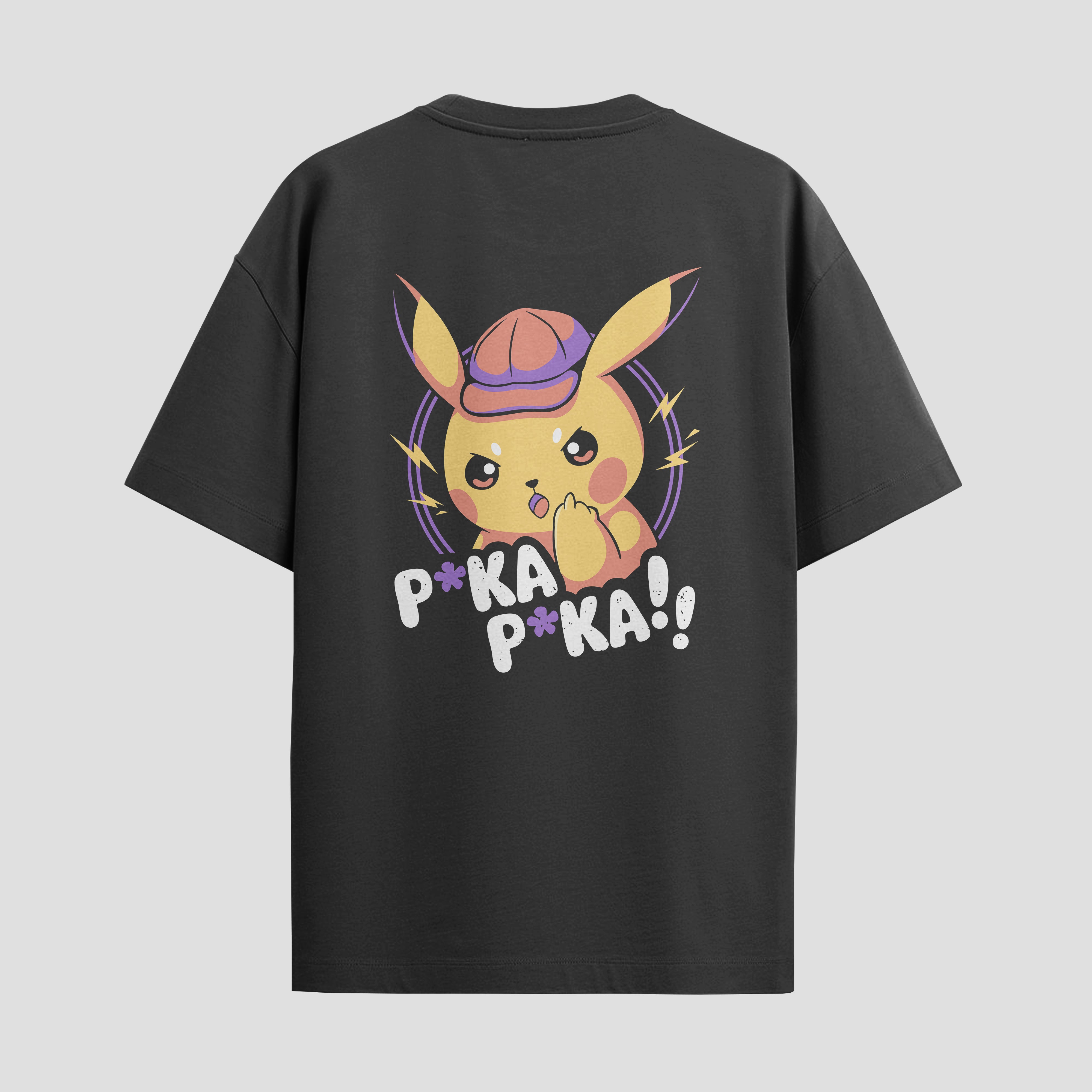 Playera urbana de anime y gaming ExtraLife MX, corte Standard Fit unisex ligero y transpirable en color Deep Black y Pure White, ropa de uso diario para gym y casual.