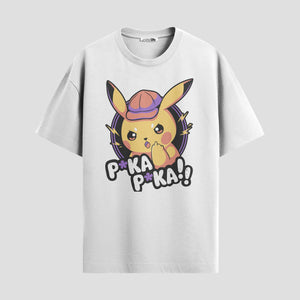 Playera urbana de anime y gaming ExtraLife MX, corte Standard Fit unisex ligero y transpirable en color Deep Black y Pure White, ropa de uso diario para gym y casual.