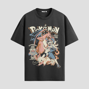 Playera urbana de anime y gaming ExtraLife MX, corte Standard Fit unisex ligero y transpirable en color Deep Black y Pure White, ropa de uso diario para gym y casual.