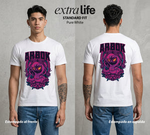 El Mundo Entrenador | La Cobra del Veneno #03455 - Playera Standard Fit | Pure White - Foto en modelo