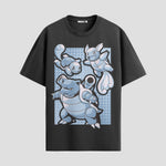 Playera urbana de anime y gaming ExtraLife MX, corte Standard Fit unisex ligero y transpirable en color Deep Black y Pure White, ropa de uso diario para gym y casual.