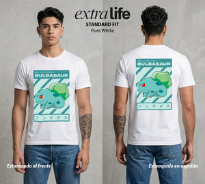El Mundo Entrenador | La Flor del Inicio #03462 - Playera Standard Fit | Pure White - Foto en modelo
