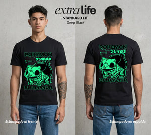 El Mundo Entrenador | Los Huesos de Bulba Rayos X #03465 - Playera Standard Fit | Deep Black - Foto en modelo