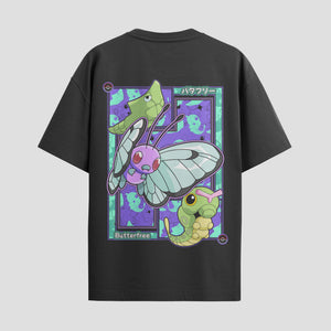 Playera urbana de anime y gaming ExtraLife MX, corte Standard Fit unisex ligero y transpirable en color Deep Black y Pure White, ropa de uso diario para gym y casual.