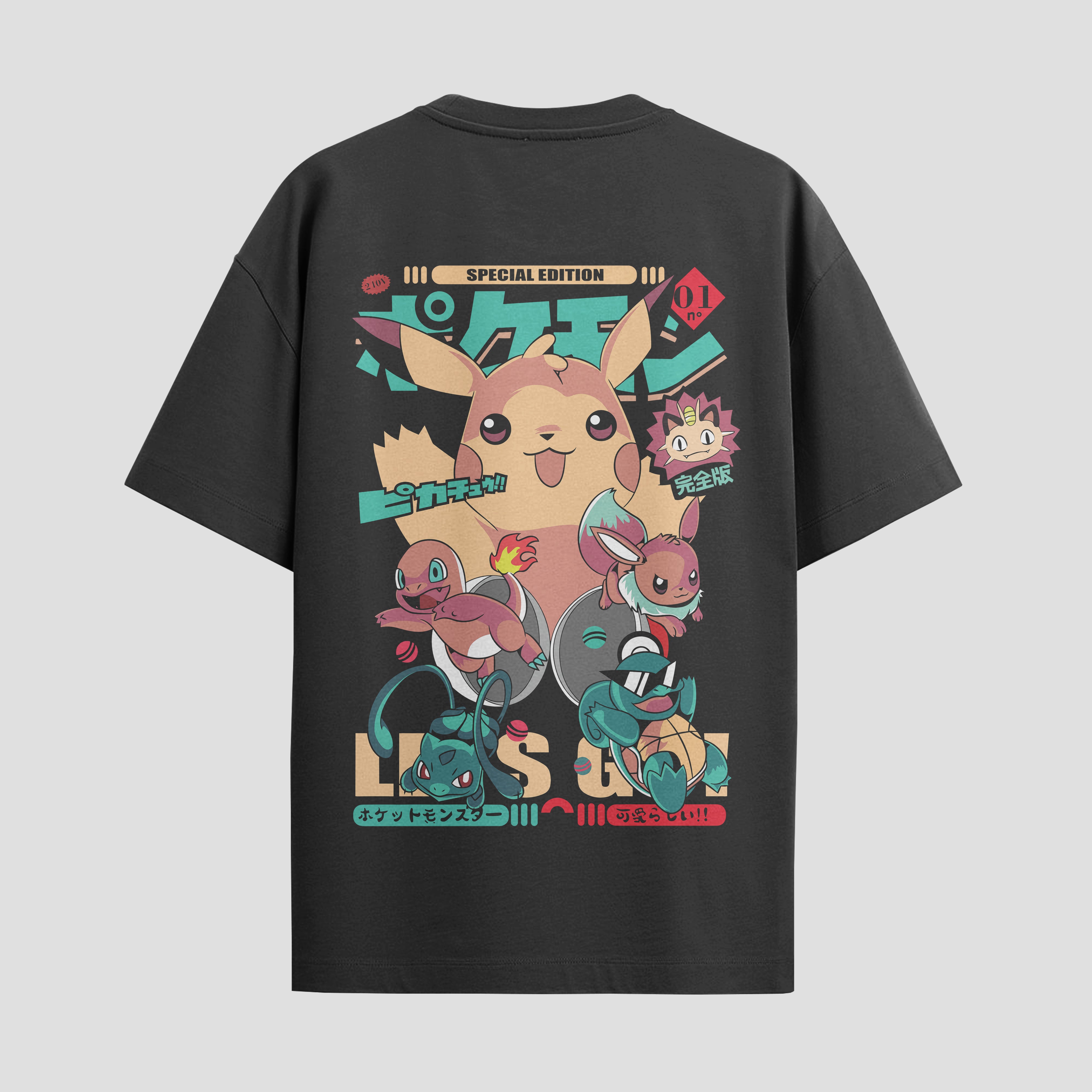 Playera urbana de anime y gaming ExtraLife MX, corte Standard Fit unisex ligero y transpirable en color Deep Black y Pure White, ropa de uso diario para gym y casual.